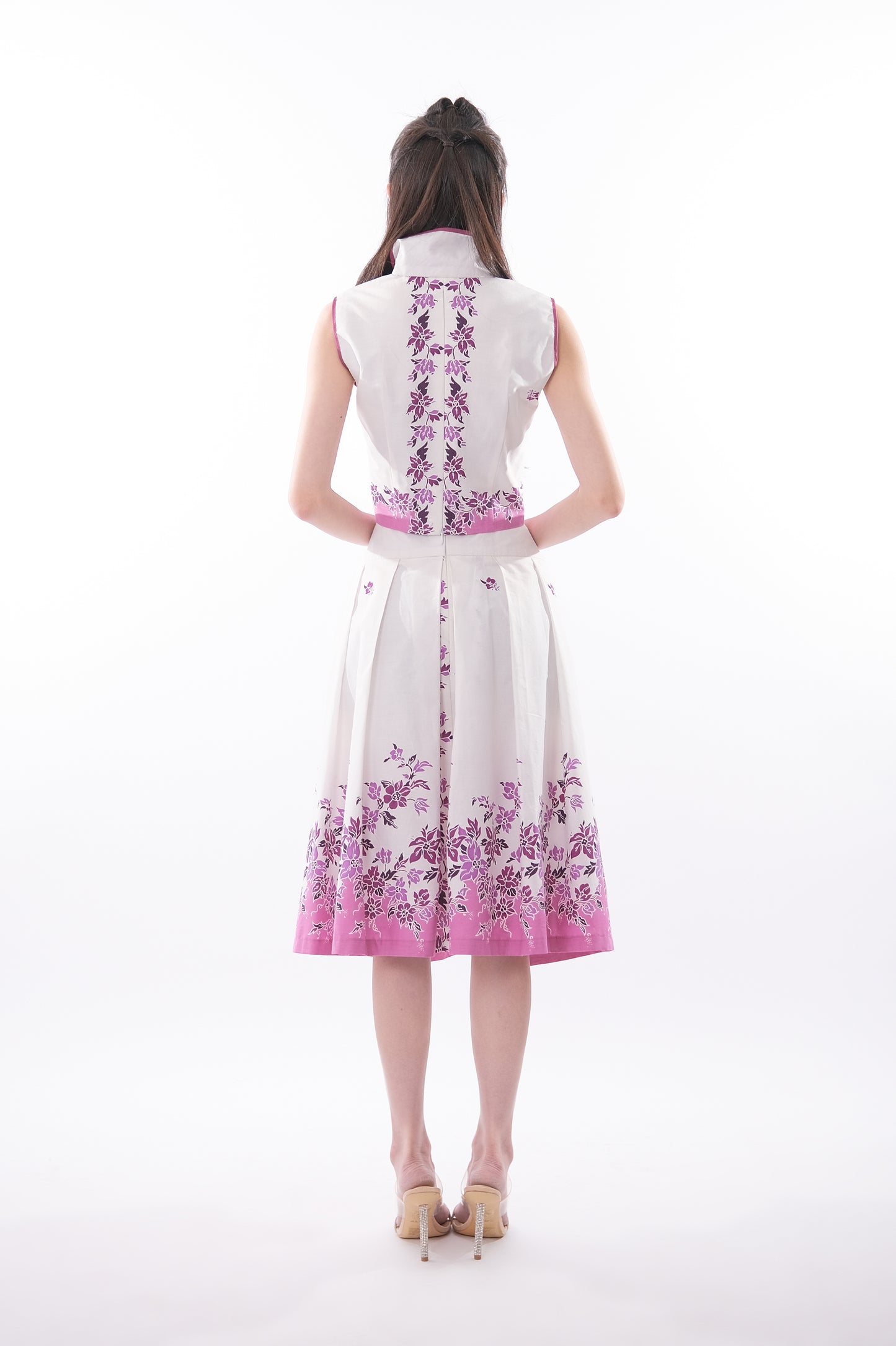 Batik Crop Top & Midi Skirt