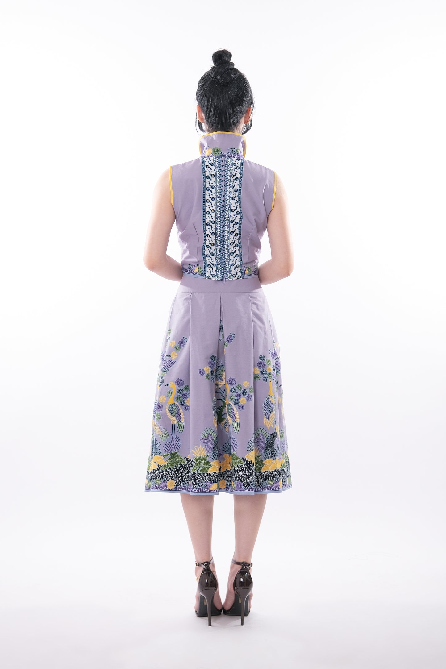Batik Crop Top & Midi Skirt