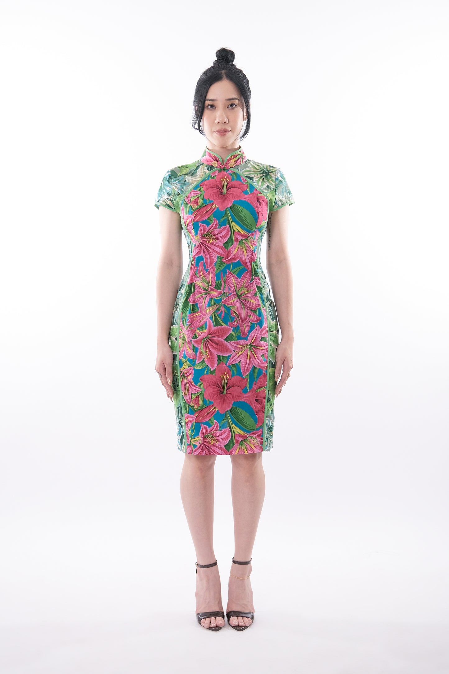 Majestic Blossom Qipao