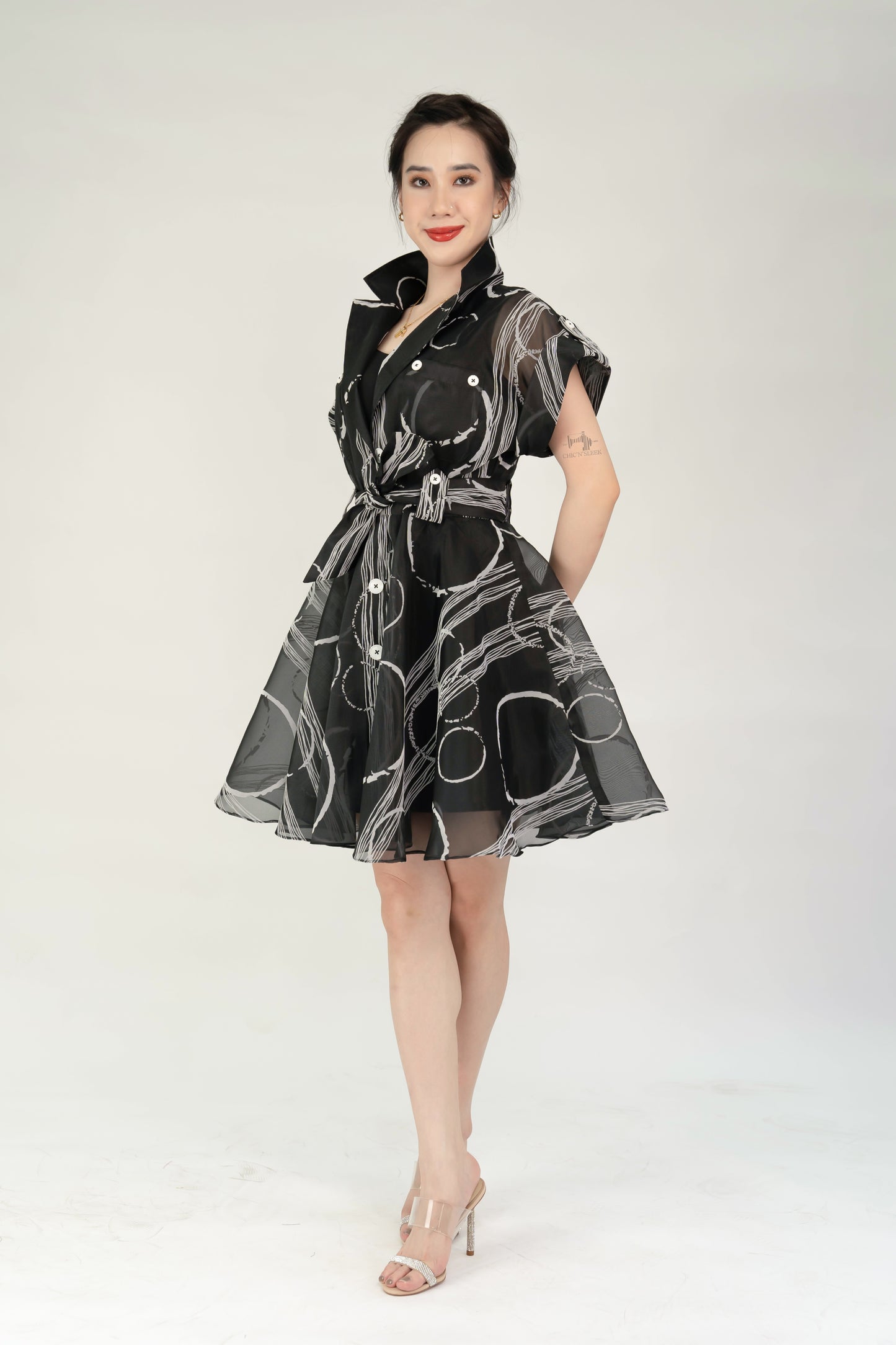 Onyx Mini Flare Dress