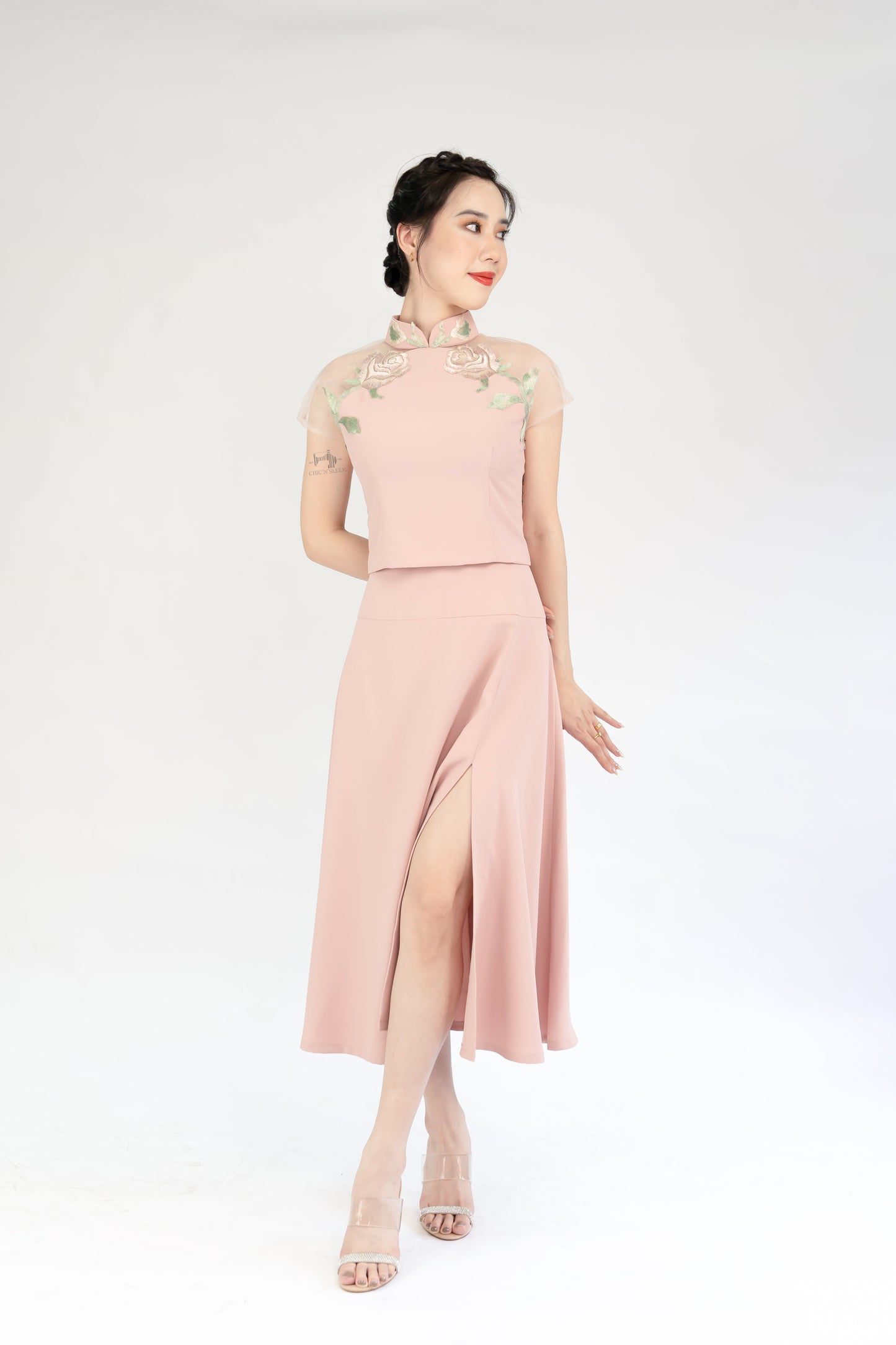 Givry Crop Top & Midi Skirt