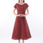 Top Buttons & Flare Skirt