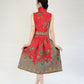 Batik Crop Top & Midi Skirt