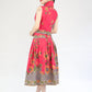 Batik Crop Top & Midi Skirt