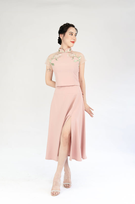 Givry Crop Top & Midi Skirt