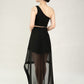 Onyx Crop Top & Flare Skirt