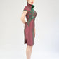 Iridescent Burgundy Qipao