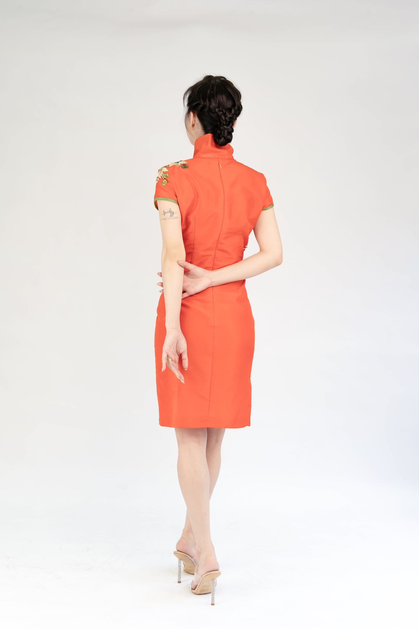Persimmon Orange Qipao
